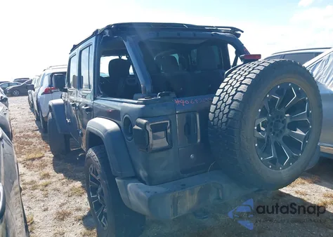 2019 Jeep Wrangler Unlimited Sport S 4X4 из США, поврежденный, VIN 1C4HJXDG7KW597695
